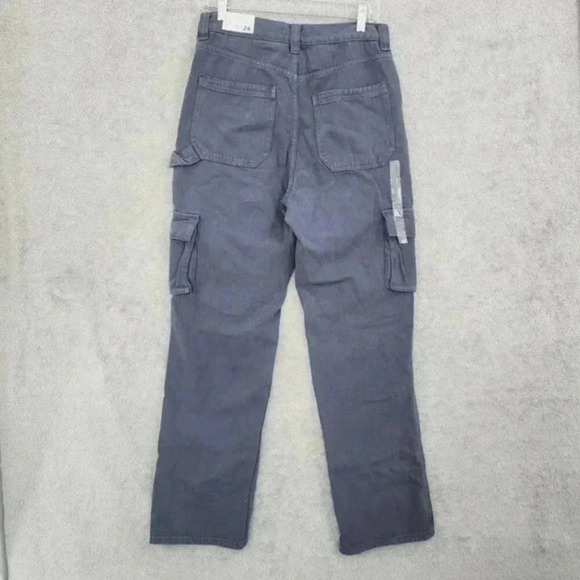 NWT‎ Pacsun Skate Pant Cargo  Women's Size 28 Cotton Blue - Picture 2 of 9